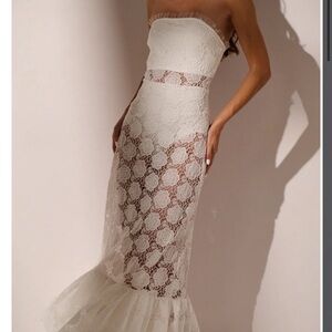 Lace White Maxi Dress